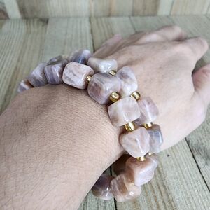 Sun Cube Stone Crystal Bracelet